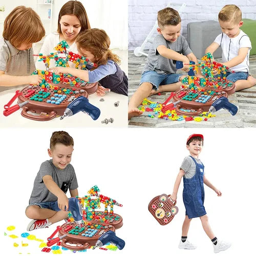 BuildBrilliance BlastSet — Kids Construction Toy Set with Drill