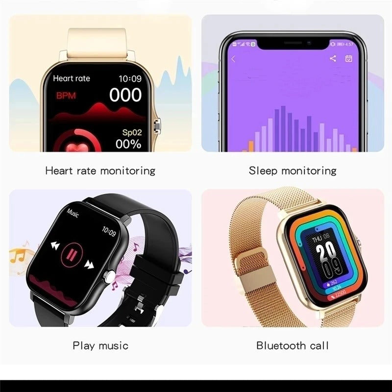 Bluetooth Calling Smartwatch with Fitness Tracker for Both Genders