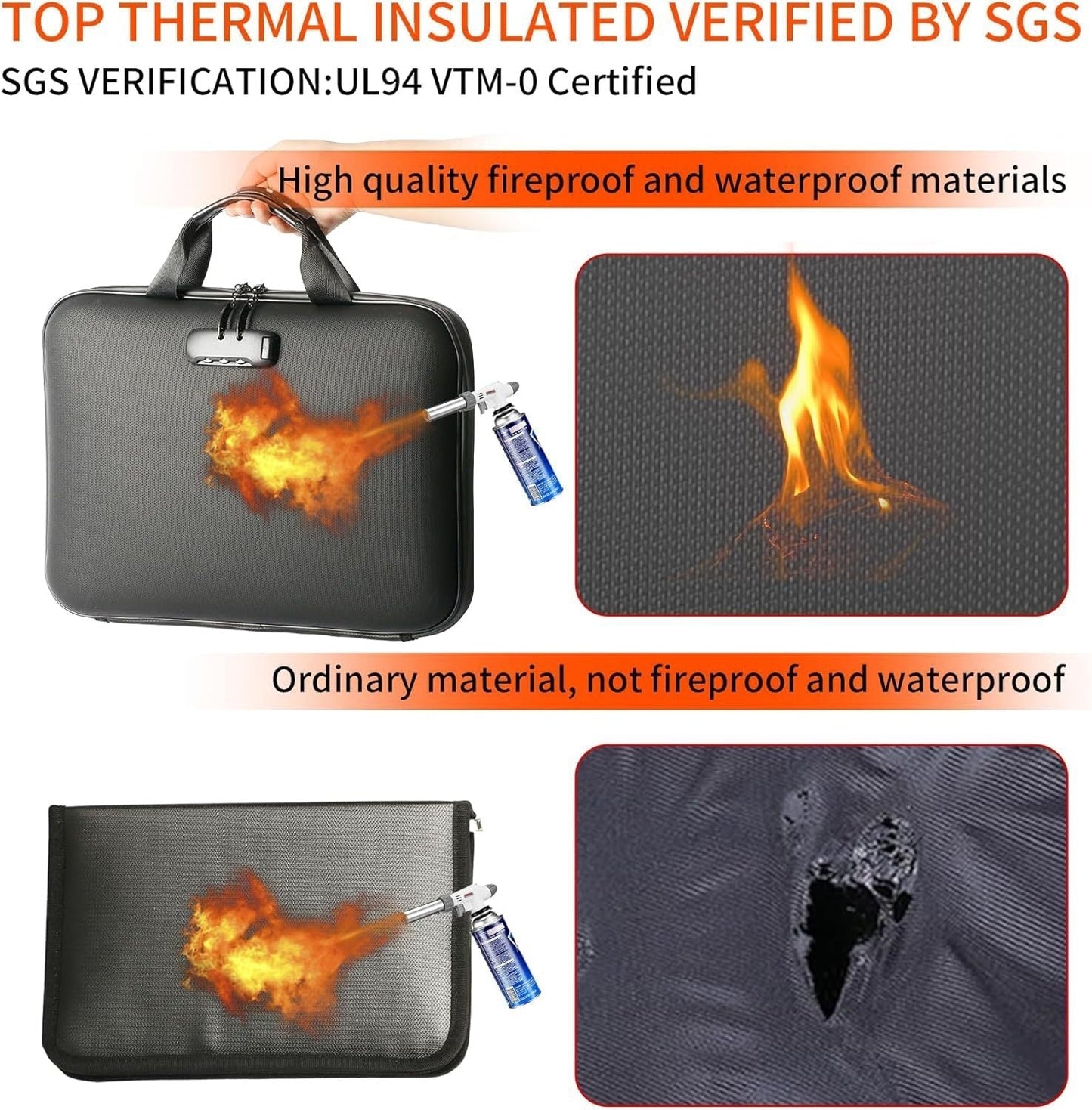 Document Protection Case – Fire and Water Resistant for Important Papers