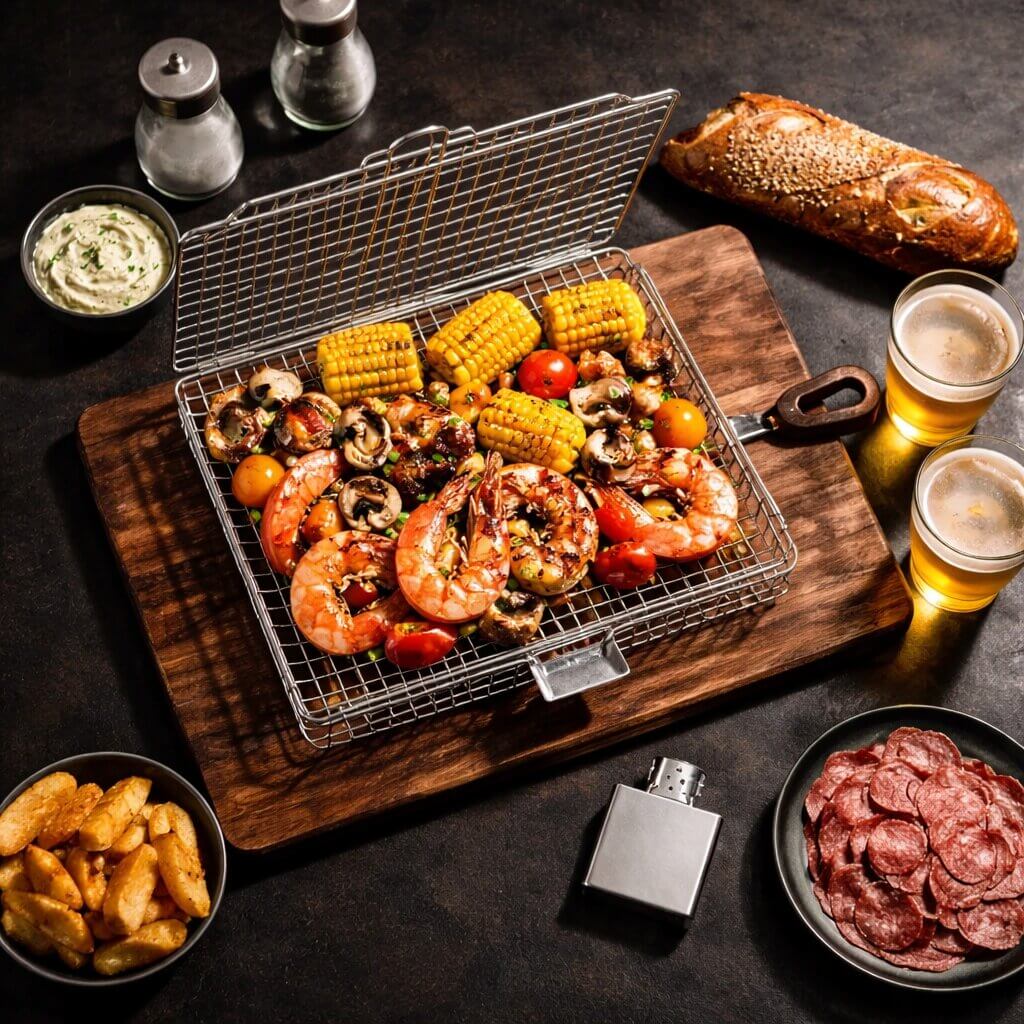 Grill Basket | Stainless Steel | Uniform Heat Distribution | BBQWend