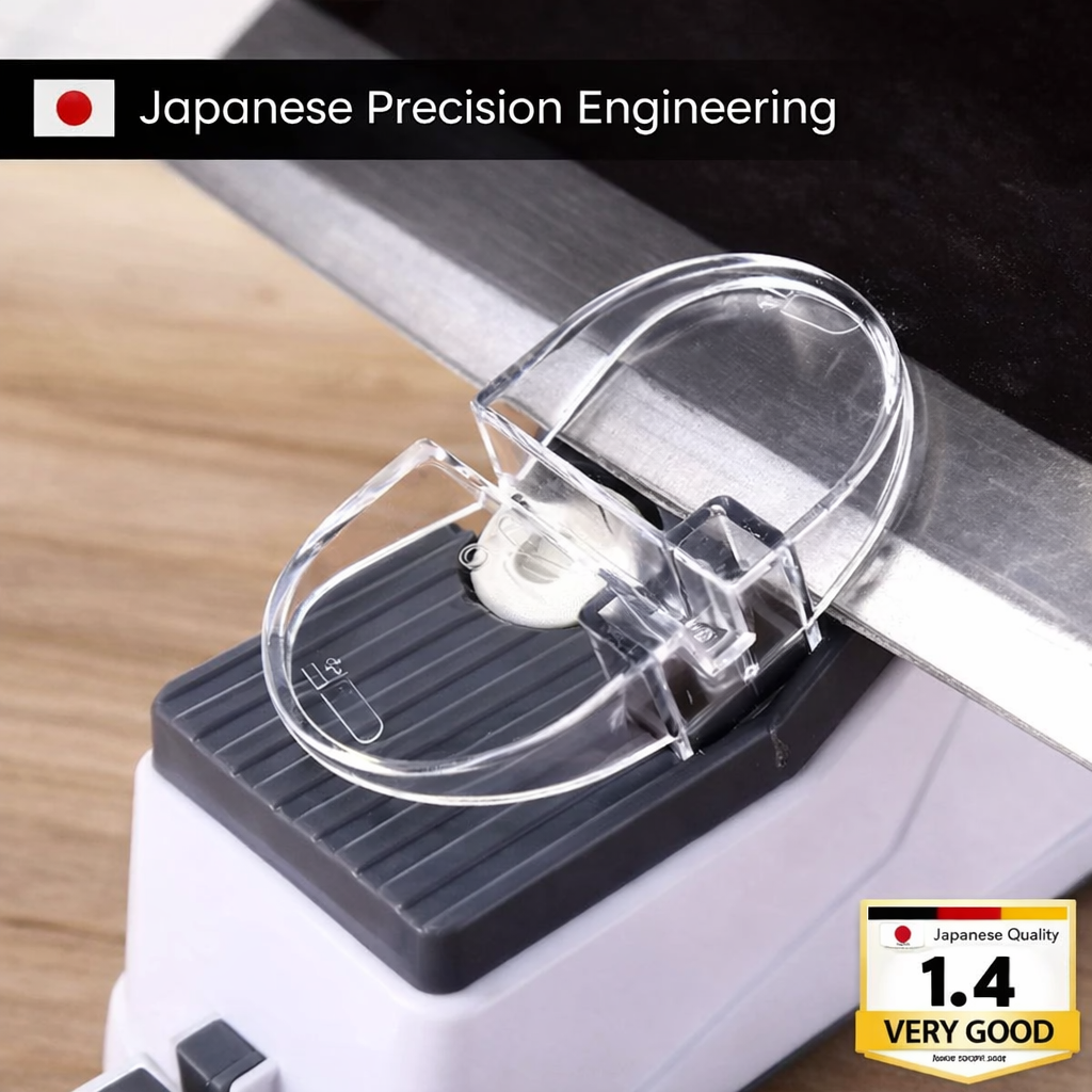 Knife Sharpener | Dual-Stage Honing | Secure Guide Slots | Enhanced Cutting Performance