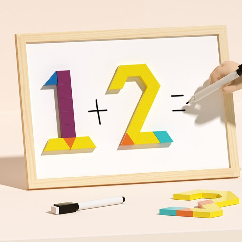 VivaBuilds Wooden Magnetic Block Set for Creative STEM Building
