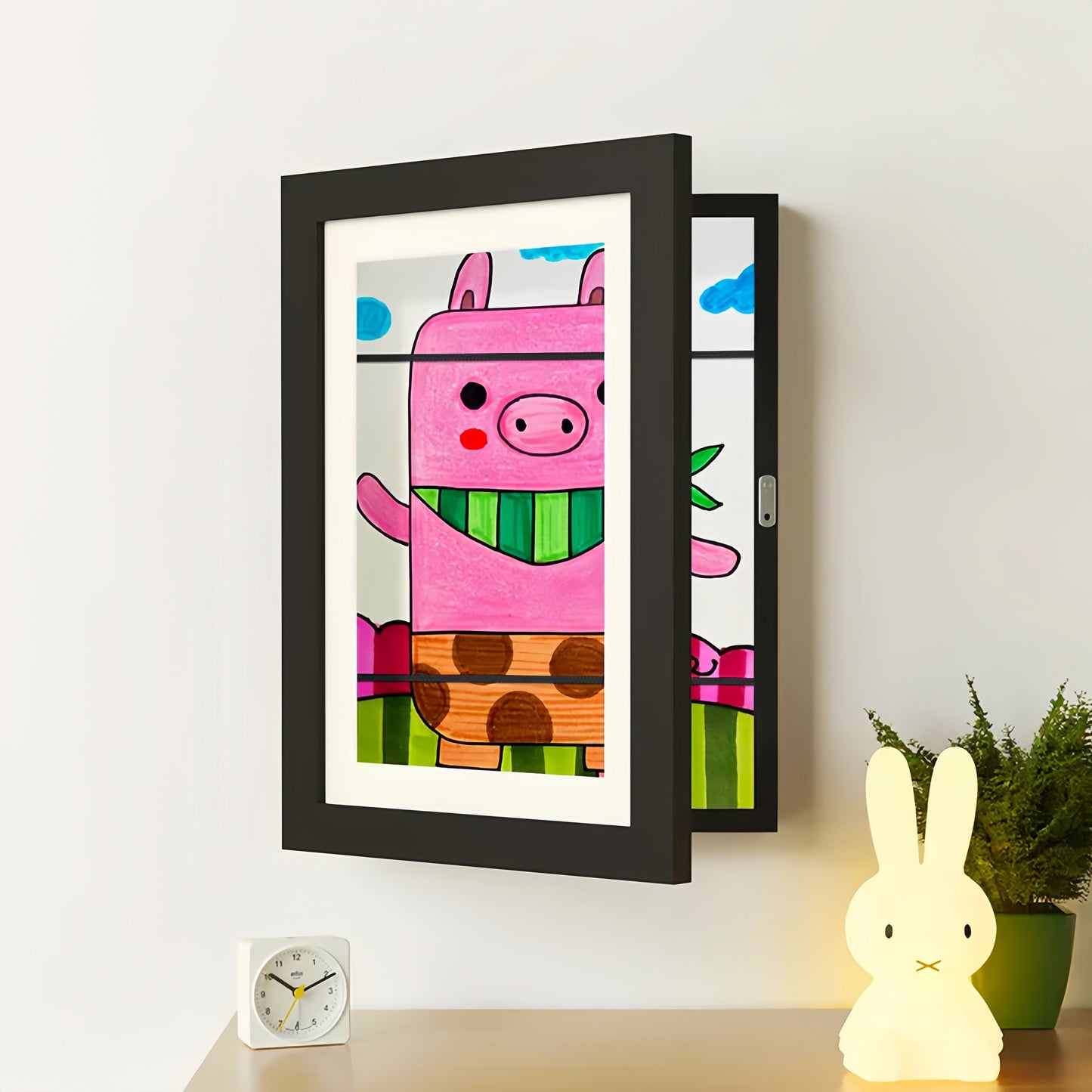 Artivoice — Kids Art Display Frame with Front-Opening Storage