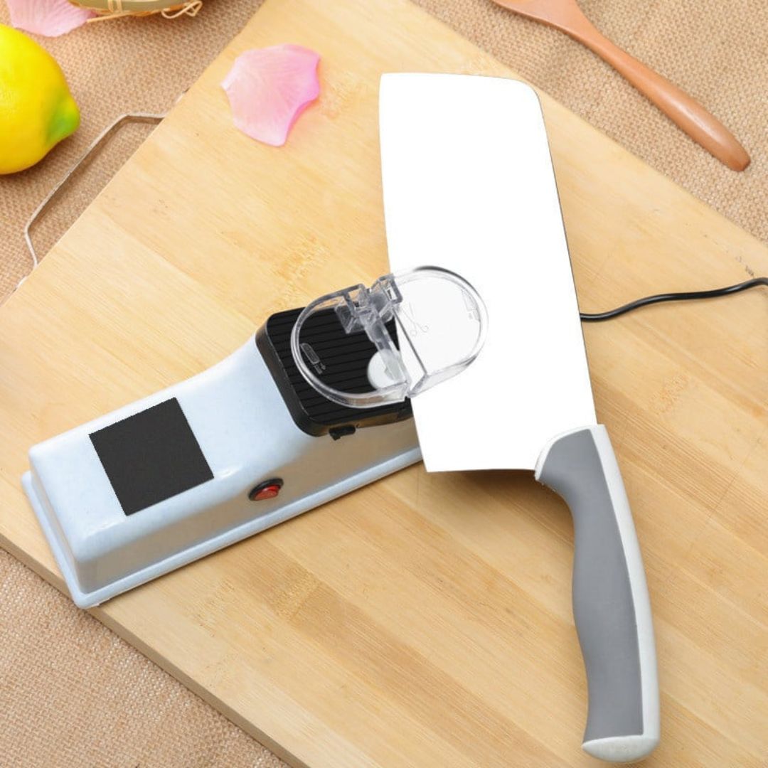 Knife Sharpener | Dual-Stage Honing | Secure Guide Slots | Enhanced Cutting Performance