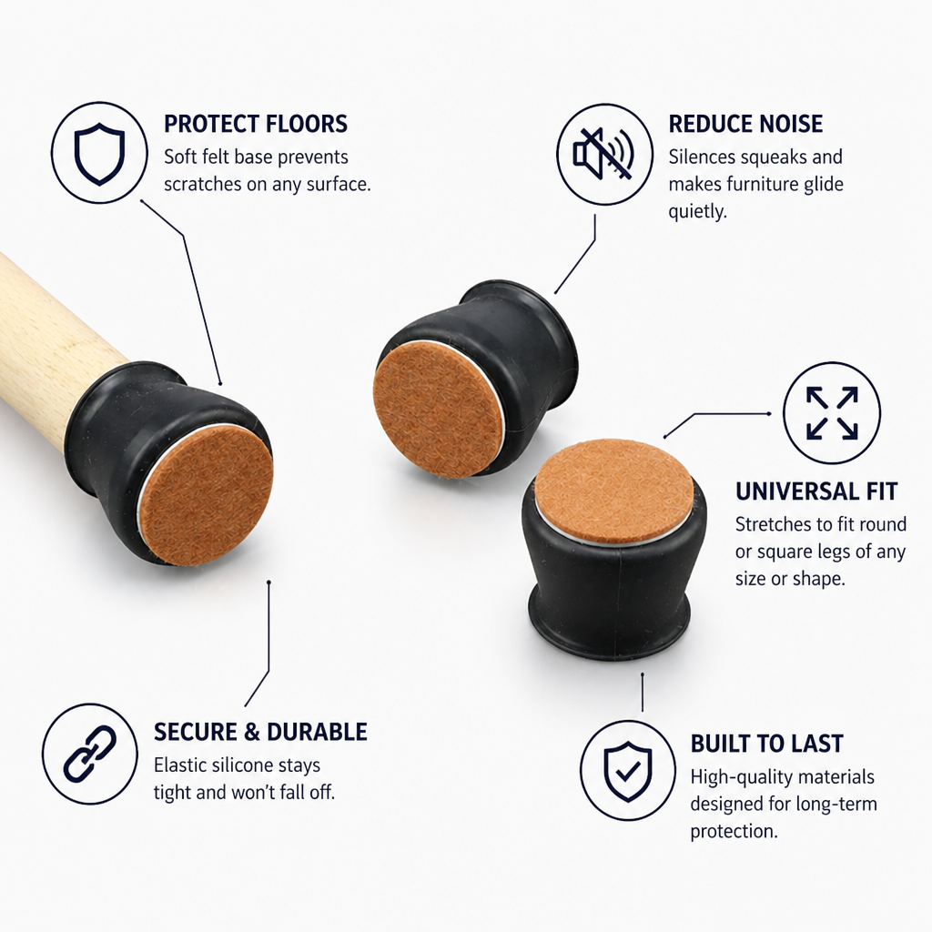 SubliGuard — Silent, Scratch-Free Floors with a Perfect Furniture Hug Every Time