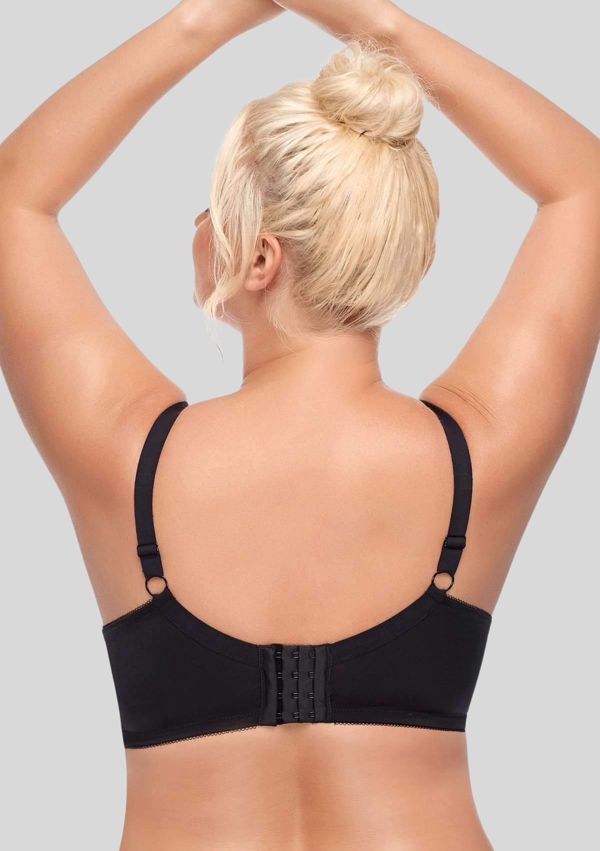 CurveLuxe — Lace Support Bra with Adjustable Straps
