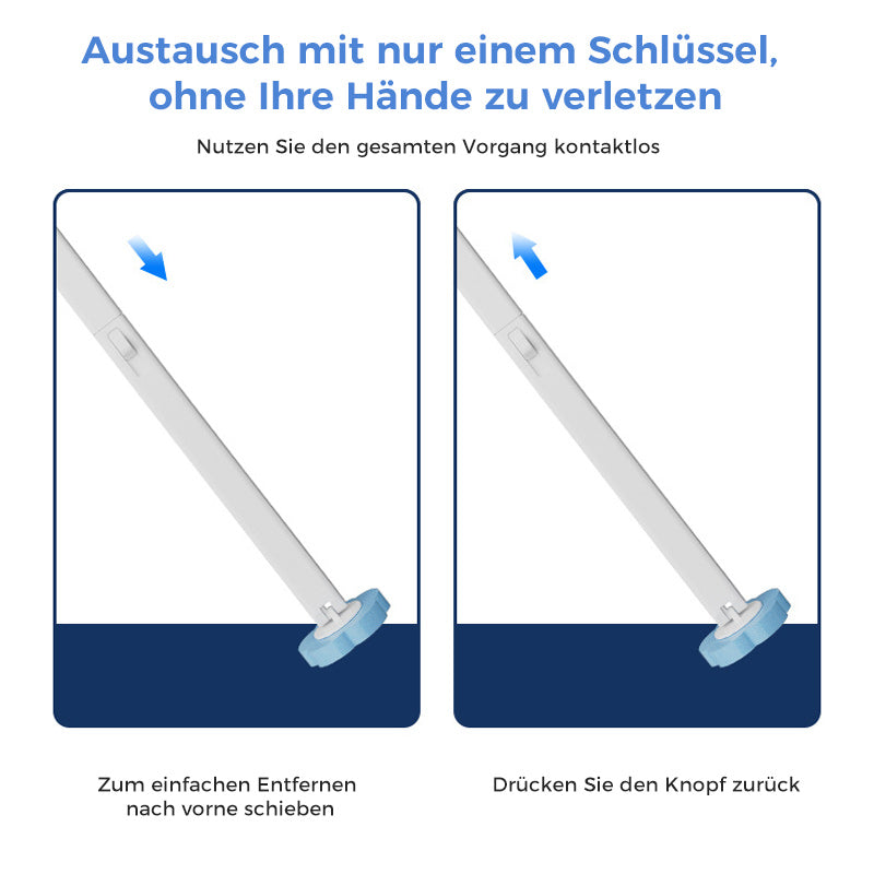 Disposable Toilet Scrubber | Antibacterial | Hygienic Sponge Tips | CleanClick