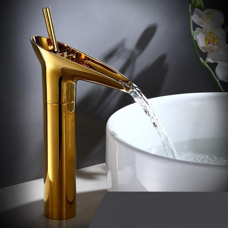 Royaleva Antique Waterfall Bathroom Sink Faucet Elegance