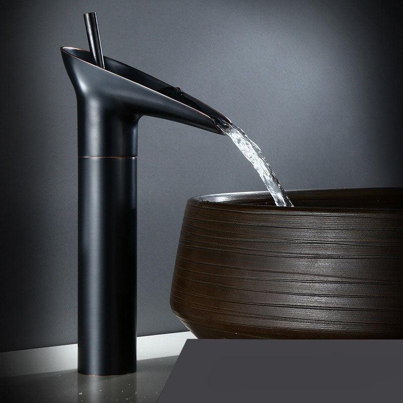 Royaleva Antique Waterfall Bathroom Sink Faucet Elegance
