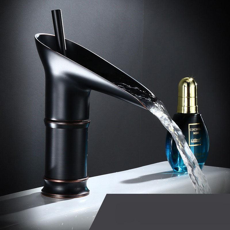 Royaleva Antique Waterfall Bathroom Sink Faucet Elegance