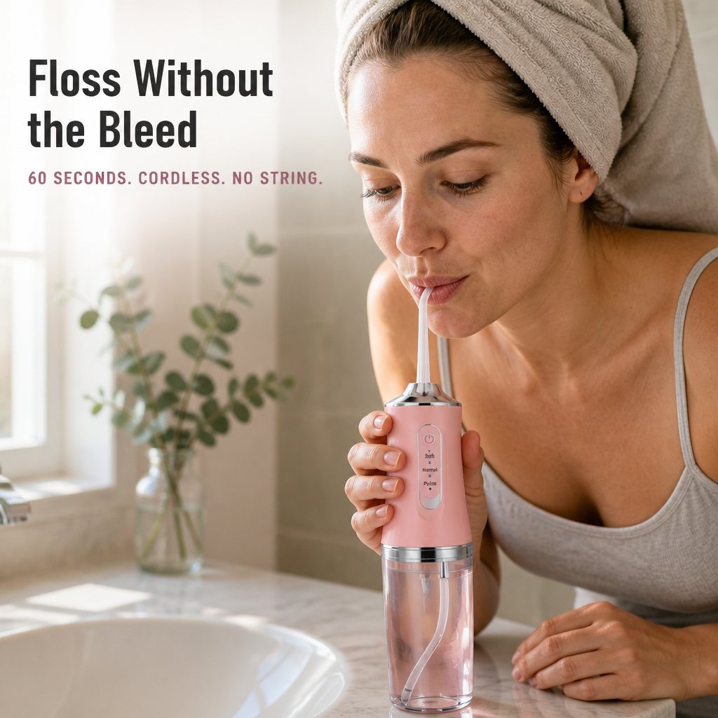 HydraPulse™ — Blast Plaque & Bleeding-Gum Buildup Between Tight Teeth In Seconds