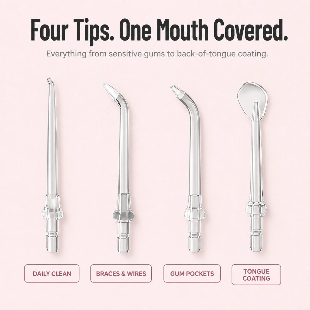 HydraPulse™ — Blast Plaque & Bleeding-Gum Buildup Between Tight Teeth In Seconds