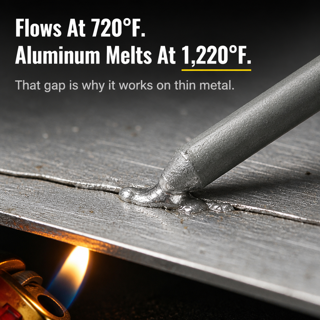 FlowForge™ — Patch Cracked Aluminum, Copper or Steel With Just a Lighter