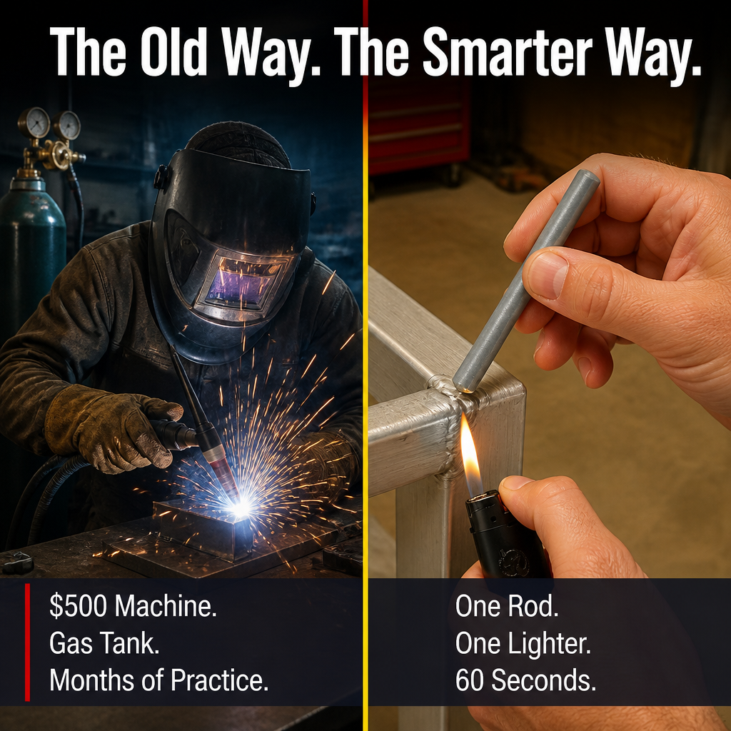 FlowForge™ — Patch Cracked Aluminum, Copper or Steel With Just a Lighter