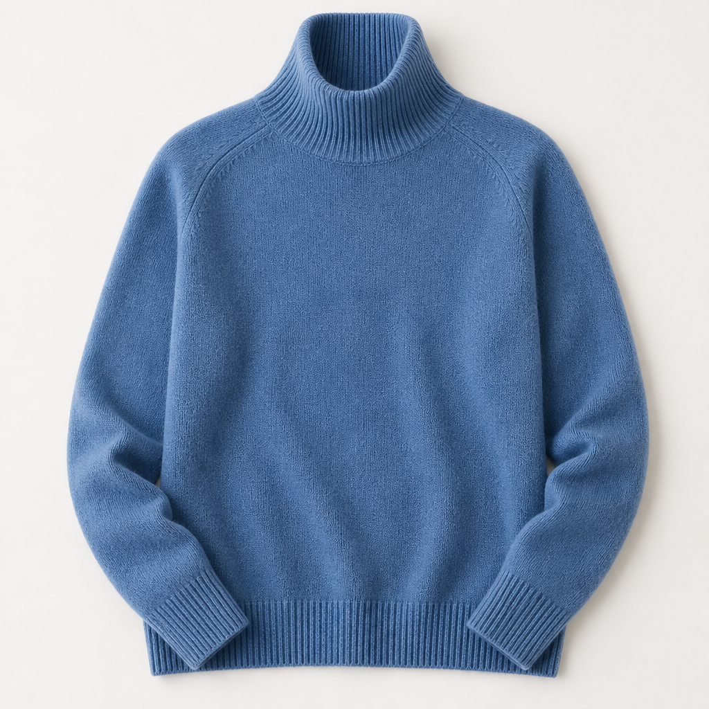 ArcticSilk™ – Cozy Relaxed-Fit Turtleneck Sweater with Ribbed Trim
