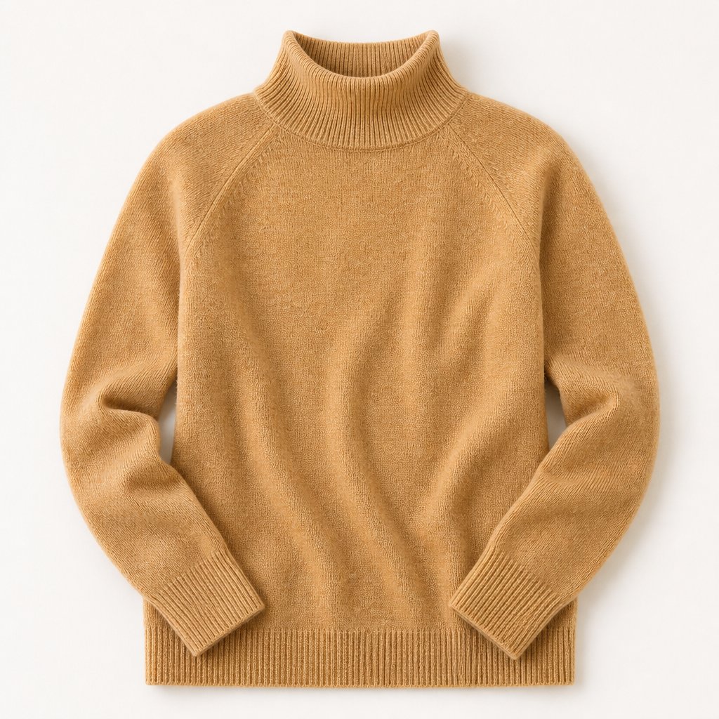 ArcticSilk™ – Cozy Relaxed-Fit Turtleneck Sweater with Ribbed Trim