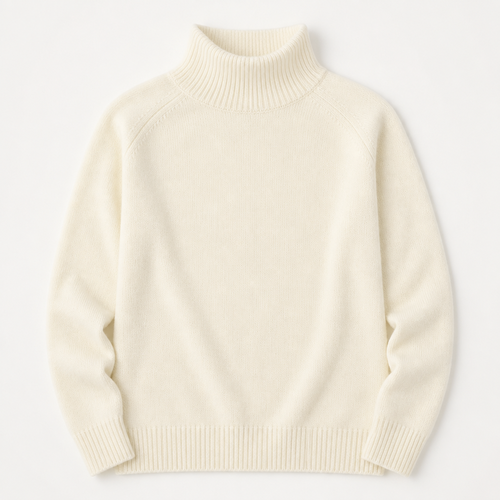 ArcticSilk™ – Cozy Relaxed-Fit Turtleneck Sweater with Ribbed Trim