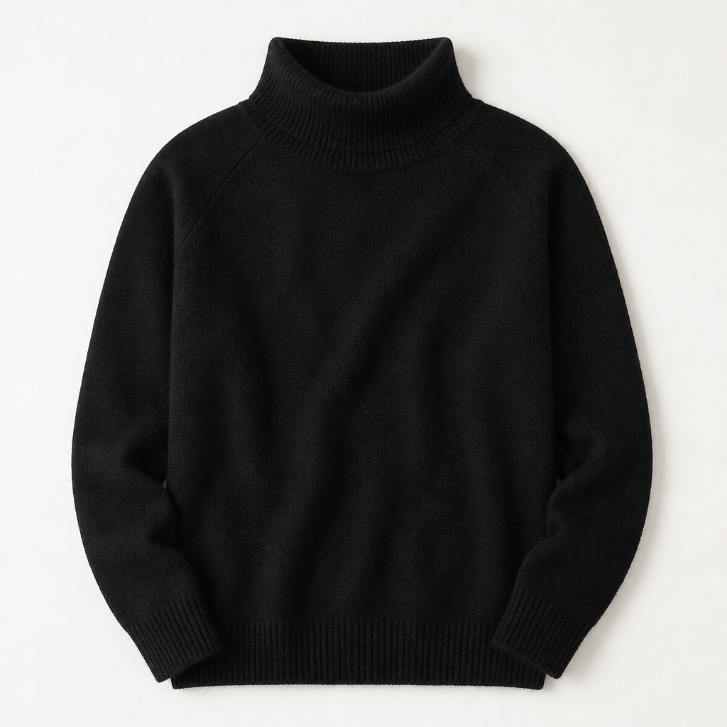 ArcticSilk™ – Cozy Relaxed-Fit Turtleneck Sweater with Ribbed Trim