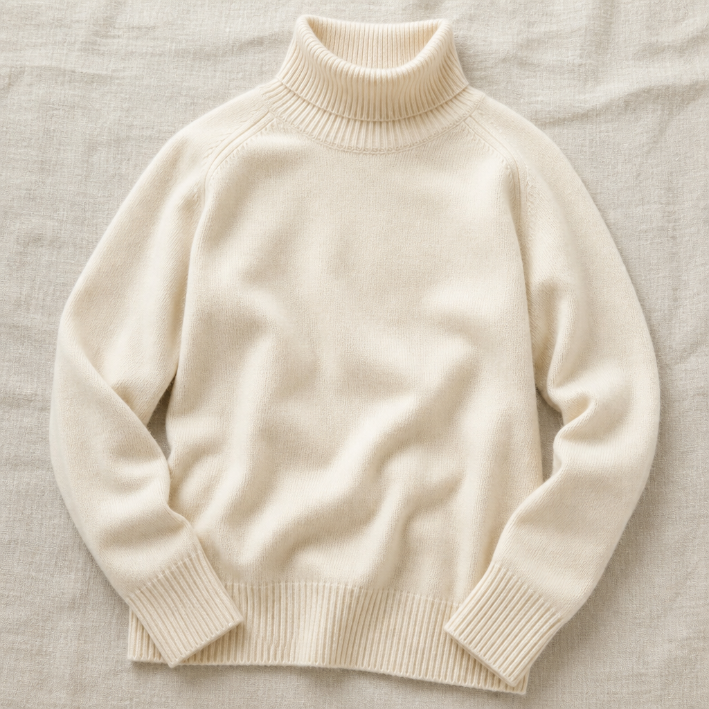 ArcticSilk™ – Cozy Relaxed-Fit Turtleneck Sweater with Ribbed Trim