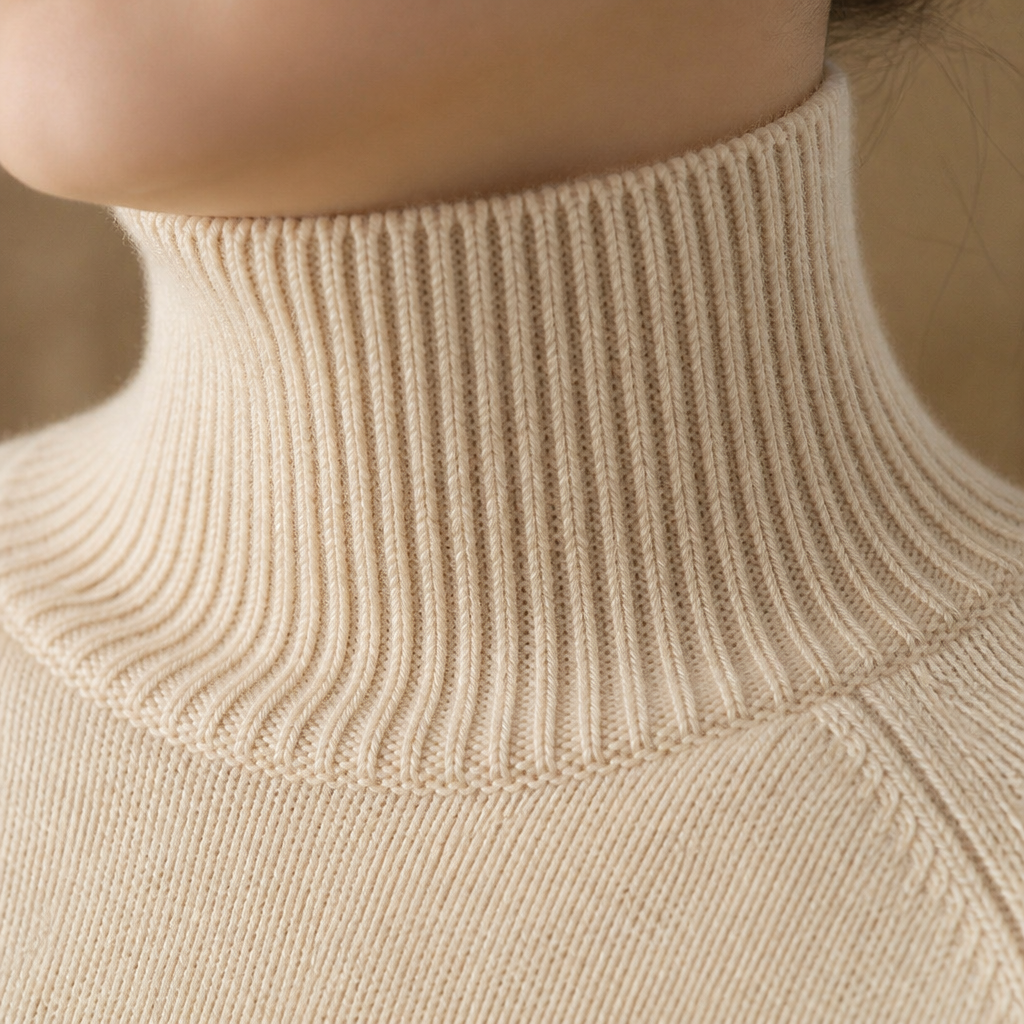 ArcticSilk™ – Cozy Relaxed-Fit Turtleneck Sweater with Ribbed Trim