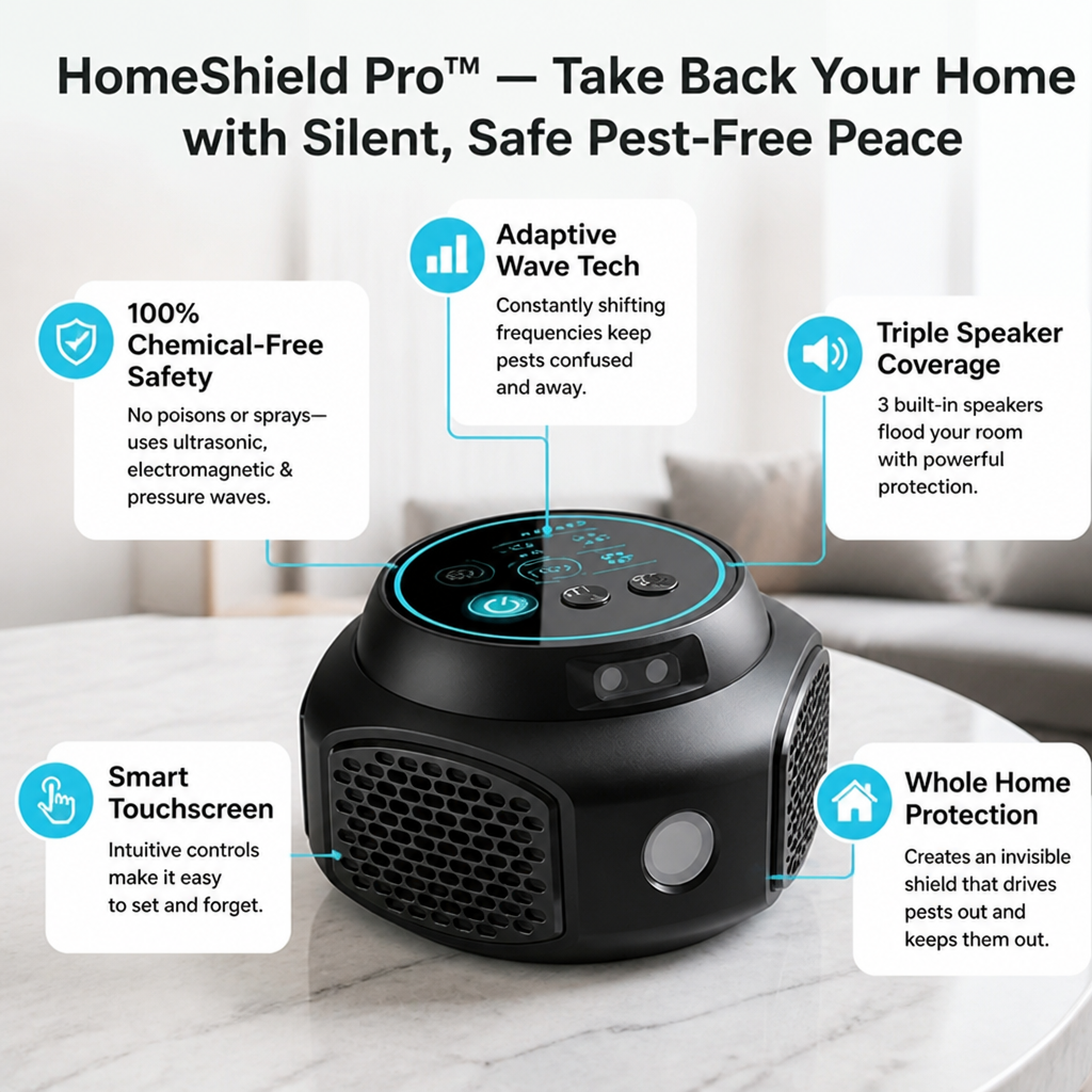 HomeShield Pro — Take Back Your Home with Silent, Safe Pest-Free Peace