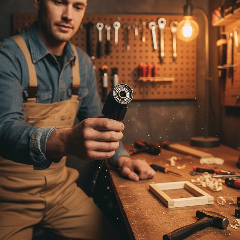 Drill Angle Attachment with Accessory Kit