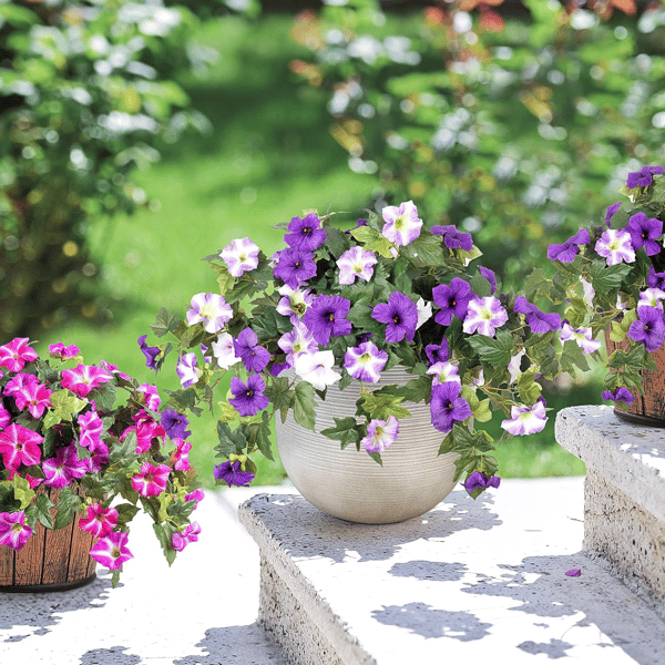 EverBloom - Artificial Petunia Hanging Basket