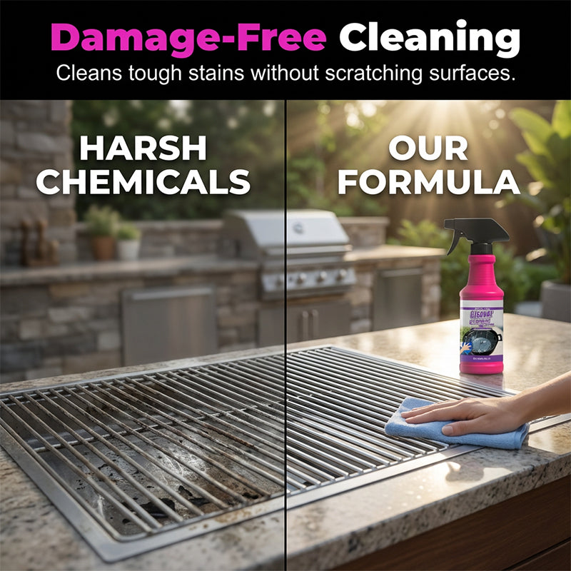 Grill Cleaner - Removes Grease and Dirt for a Like-New Shine!