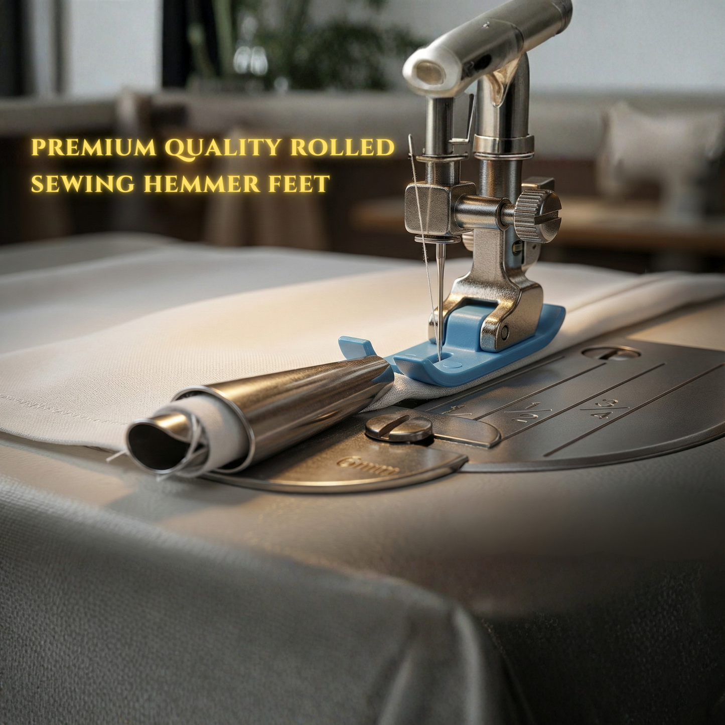 VeroEdge — Rolled Hem Presser Foot Set for Sewing Machines