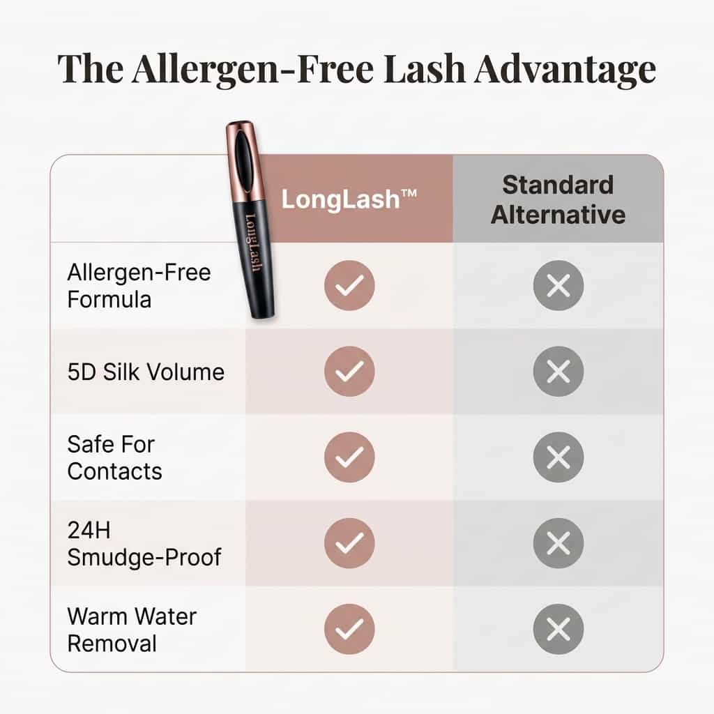 LongLash - Hypoallergenic 5D Mascara with Silk Fibers