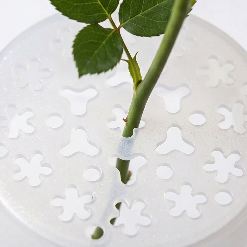 Bloomgrid™ – Stretchable Vase Insert for Effortless Bouquets
