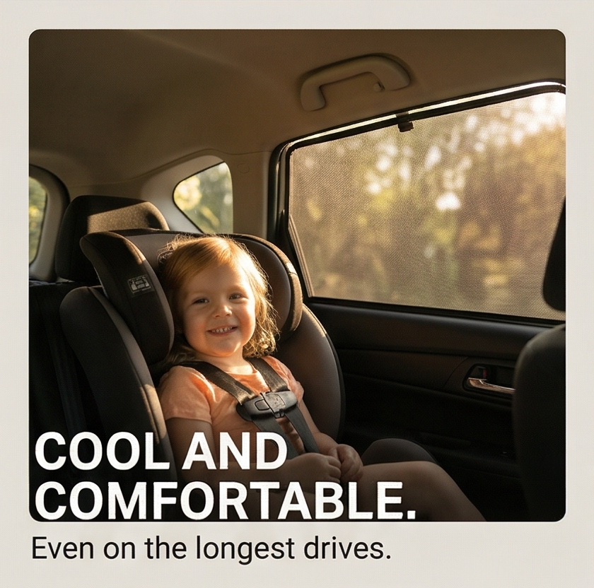 Breezeguard™ – Universal Car Window Sun & Bug Screen