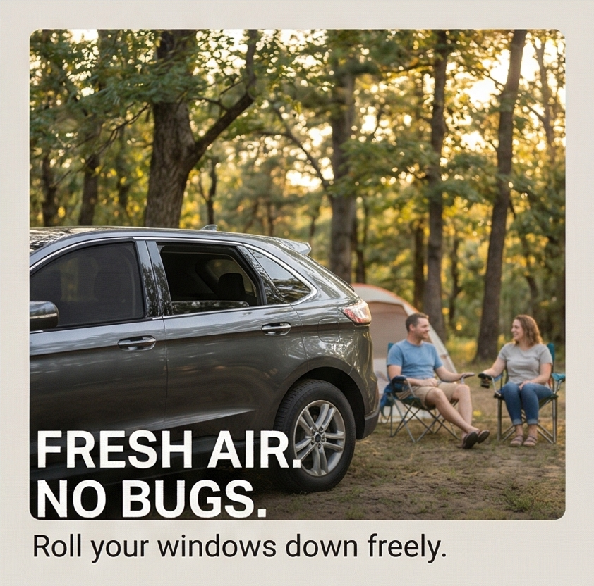 Breezeguard™ – Universal Car Window Sun & Bug Screen