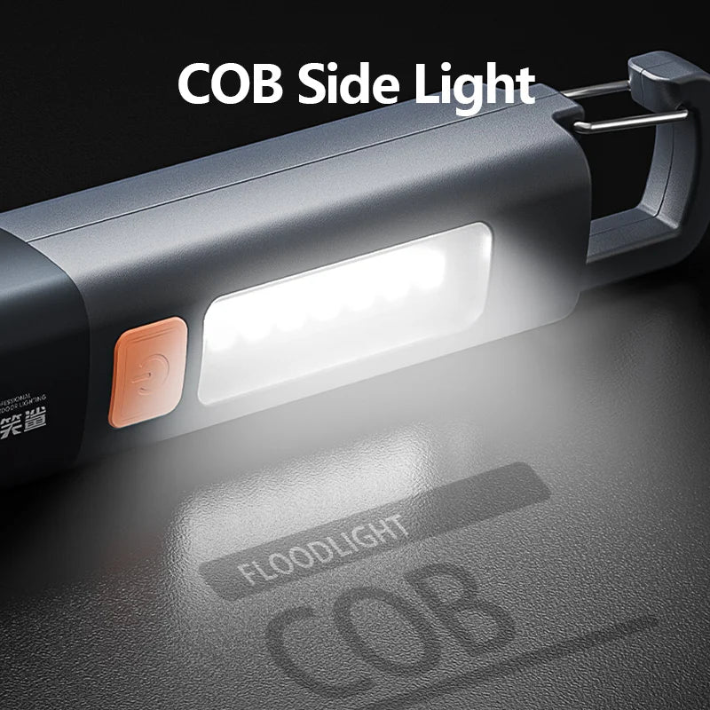Mini LED Flashlight with Hook - Ultra Bright Portable Light