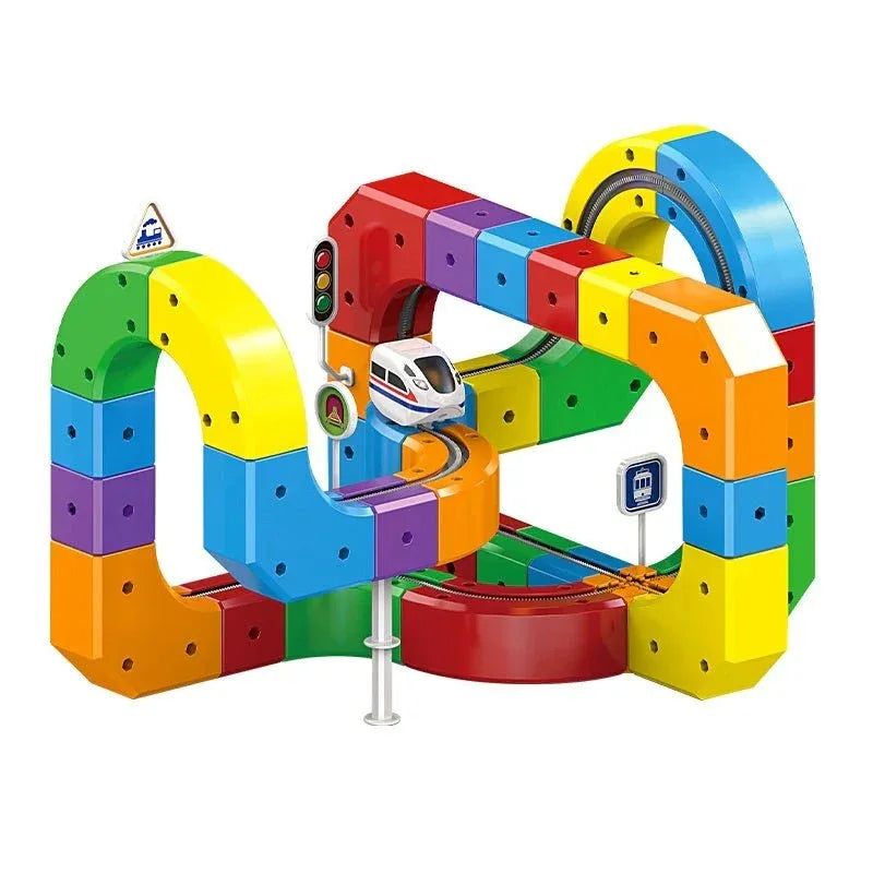 BuildLoop DIY Magnetic Train Track Set – Creative and active
