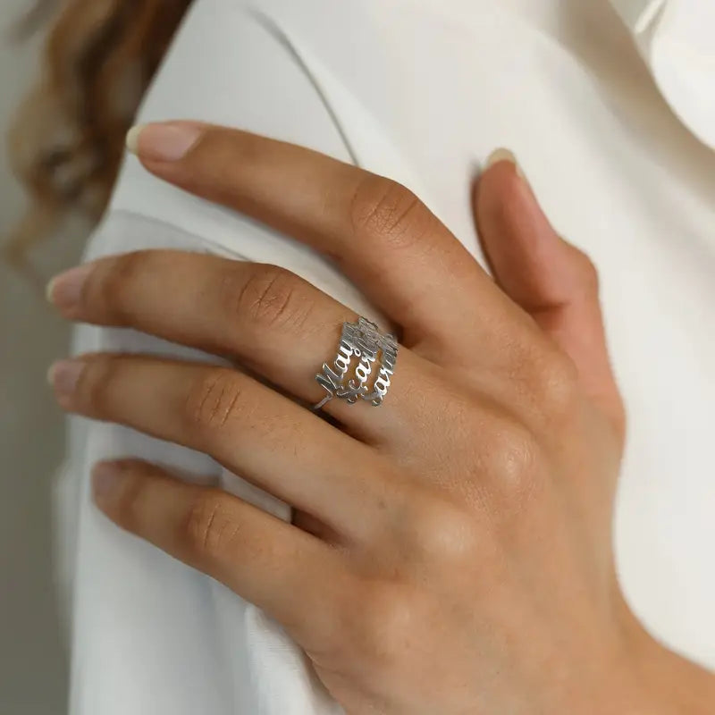 Personalized Script Name Ring for Everyday Wear