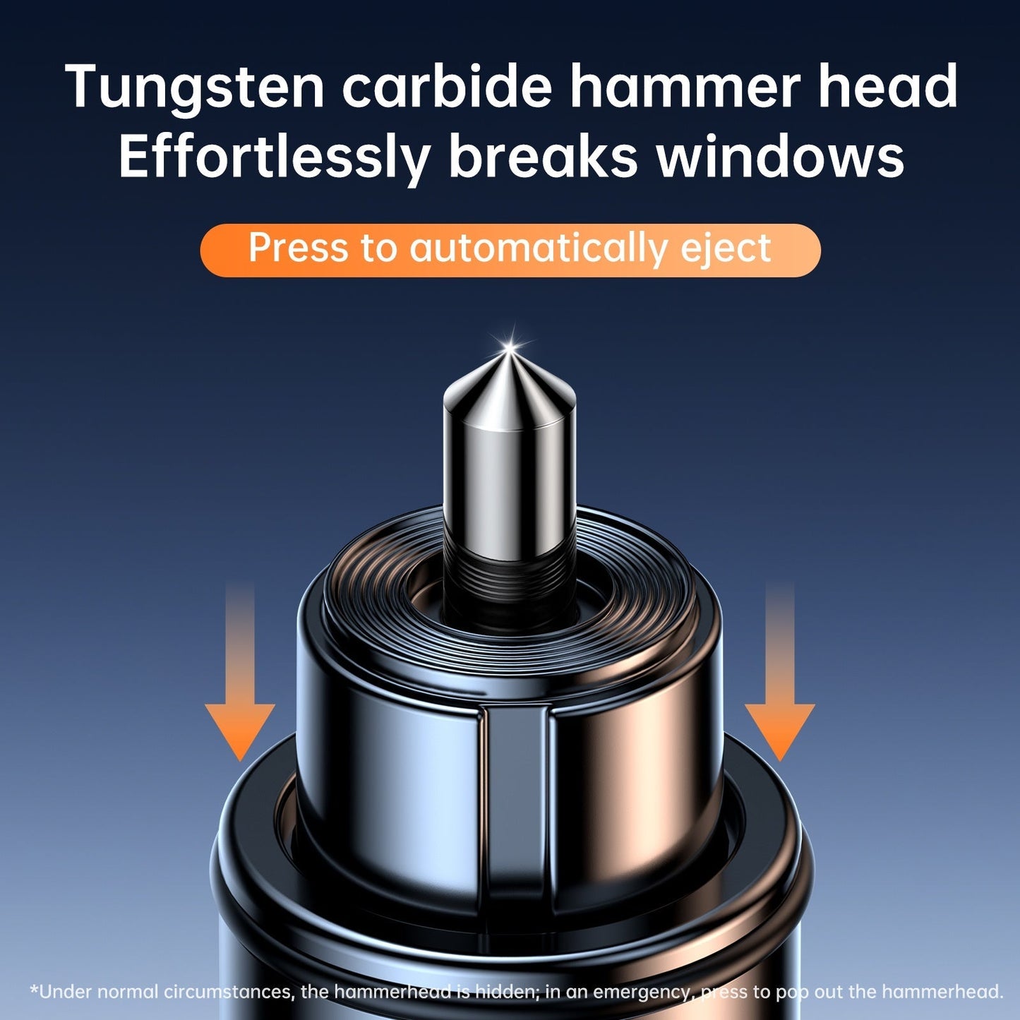 Emergency Car Rescue Hammer with Seatbelt Cutter