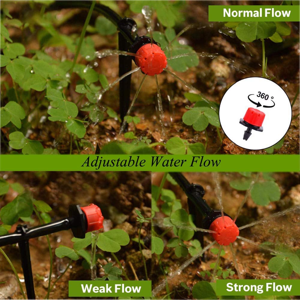 AquaDial™ – 360° Adjustable Plant Drippers (100× Pack)