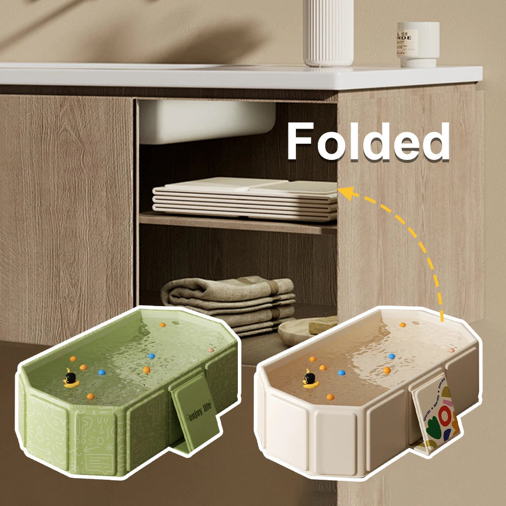 Foldable Portable Baby Bathtub - Safe and Relaxing Bathing Anywhere