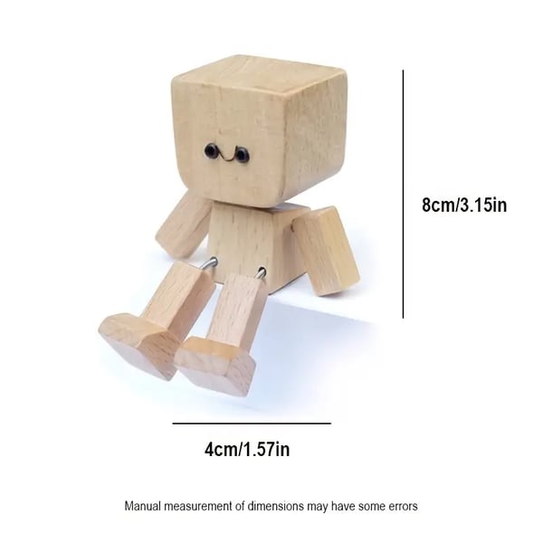 Arvilaro SwayMate Handcrafted Wooden Motion Figure with Magnetic Faces