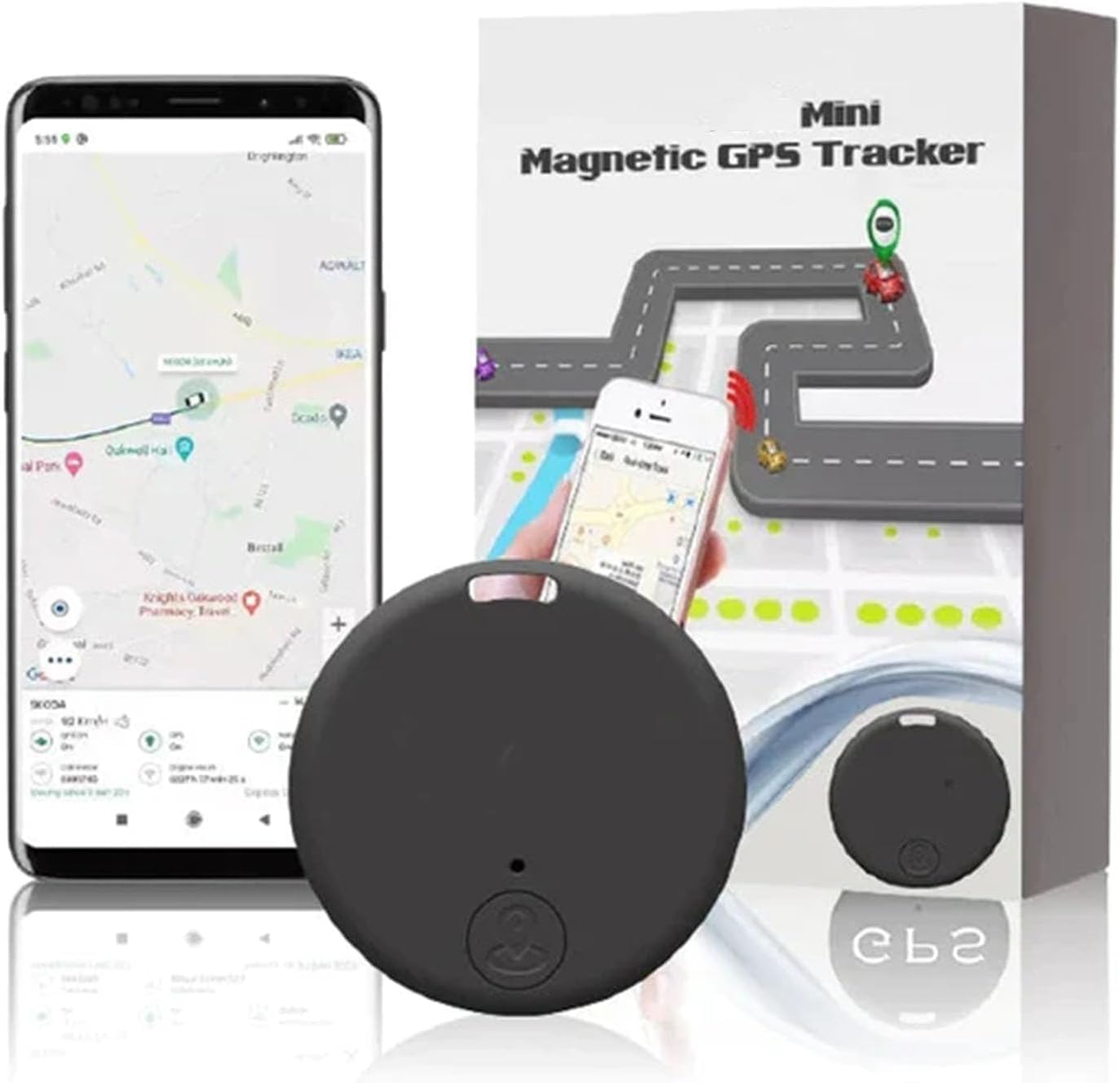 GPS Locator | Magnetic Mount | Live Tracking Through App | SafeTrack