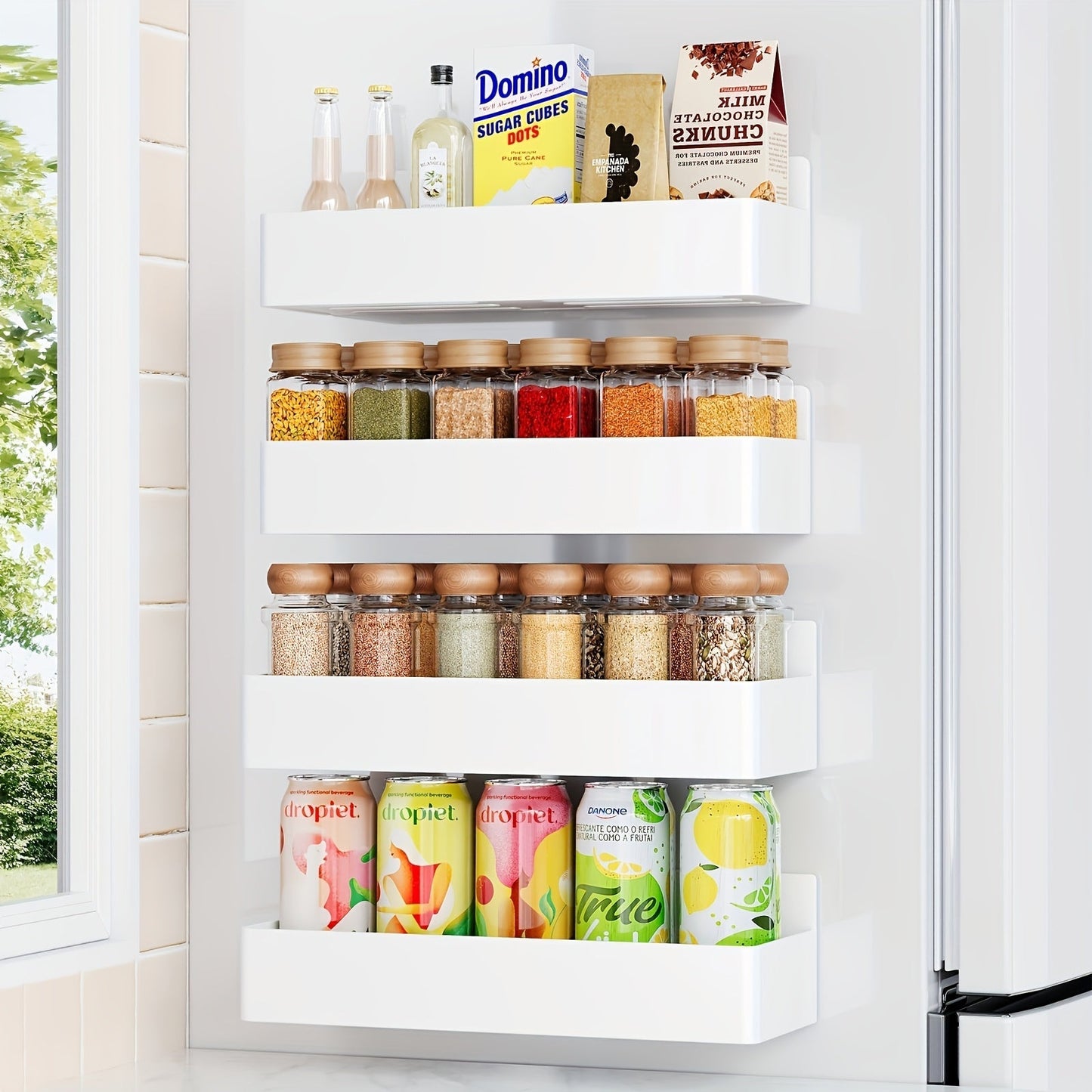 Magnetic Storage Shelf Set of 4