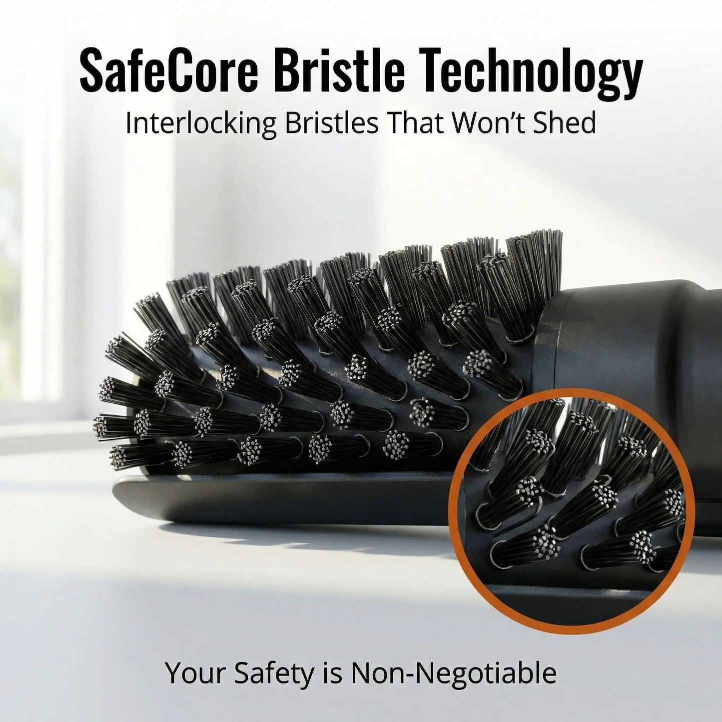 Grill Scrubber with Swiveling Head | Quick Grill Cleaning | Safe Bristle Design | GrillPro