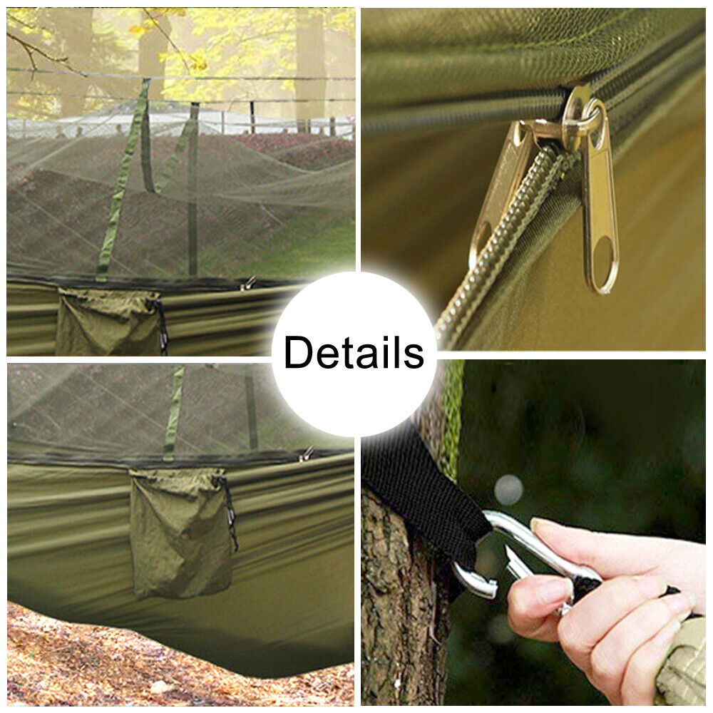 Hammock for Camping with Mosquito Net and Rainfly Choices