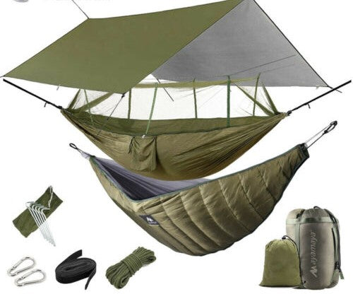 Hammock for Camping with Mosquito Net and Rainfly Choices