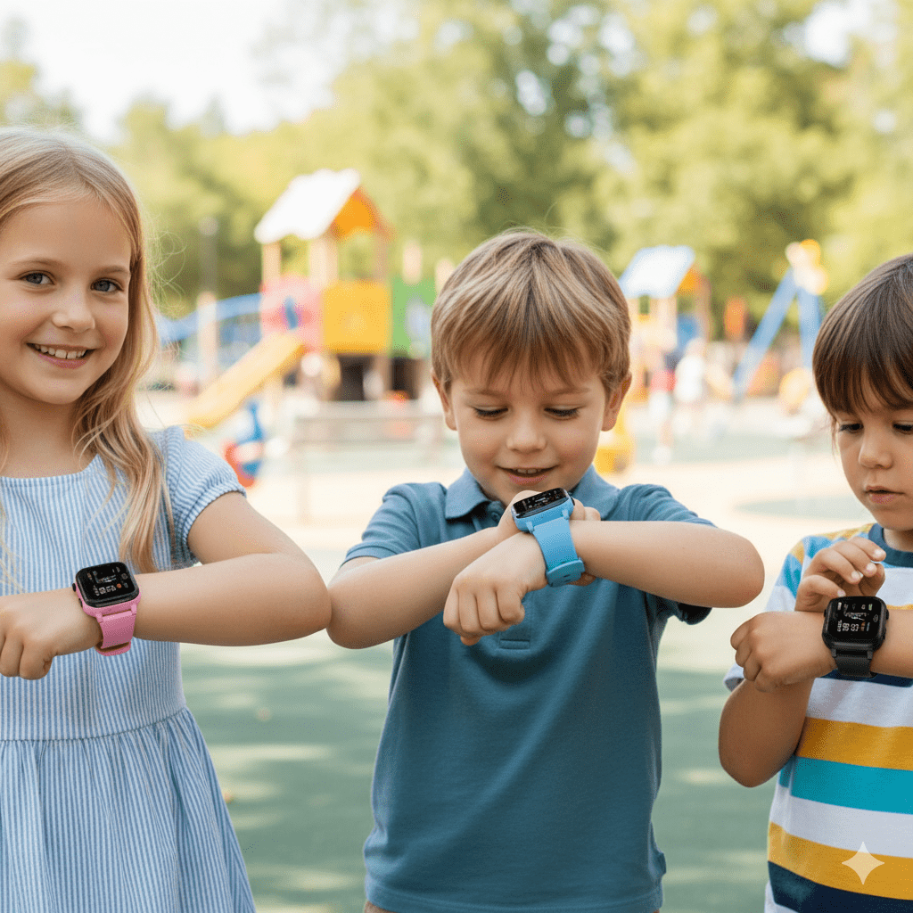 Kids Smartwatch with Real-Time GPS Tracking and Safety Functions