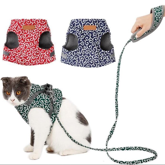 Cat Vest Harness and Leash Set