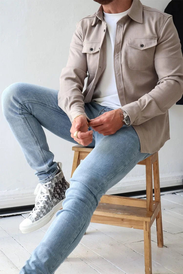 EliteThread™ Shirt Jacket — Wear Confidence That Commands Every Room