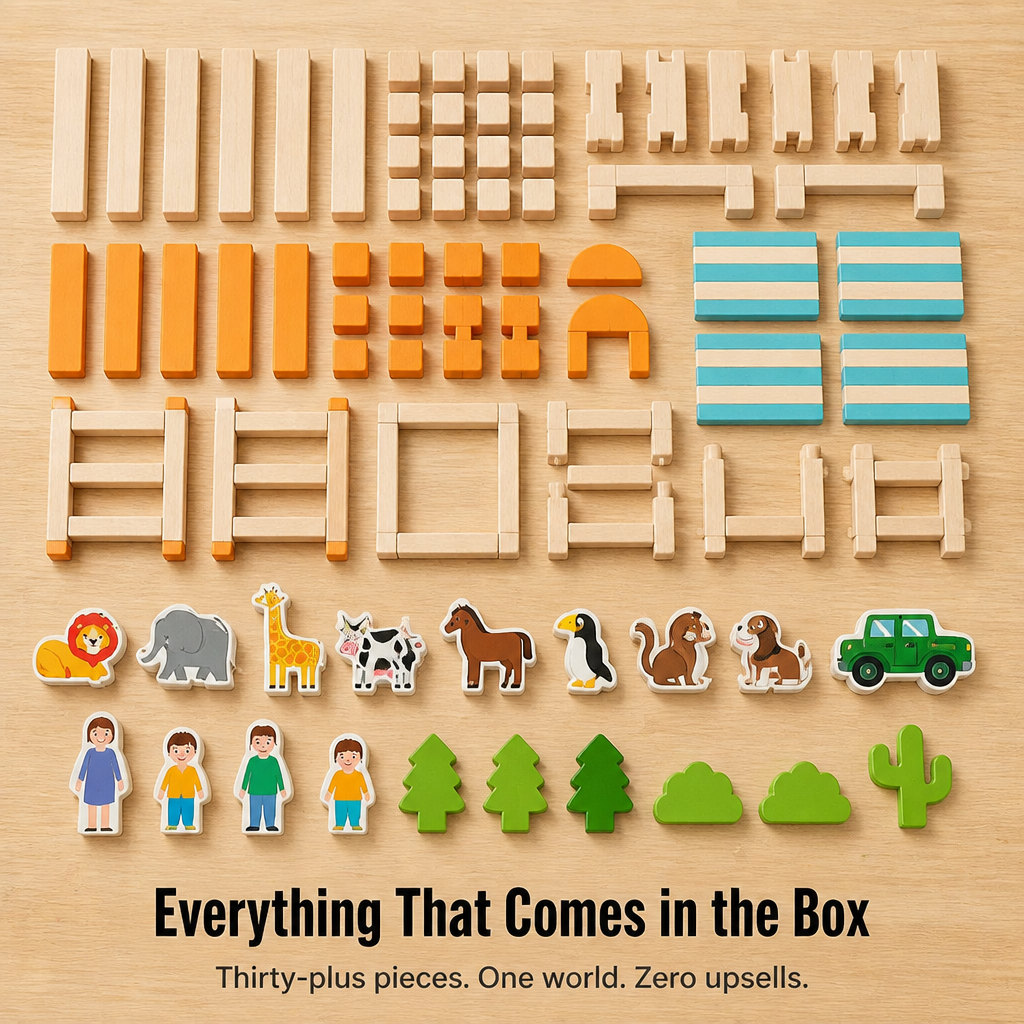 LuminoBlocks™ — Build a Wooden Animal World Your Kid Plays With for Hours