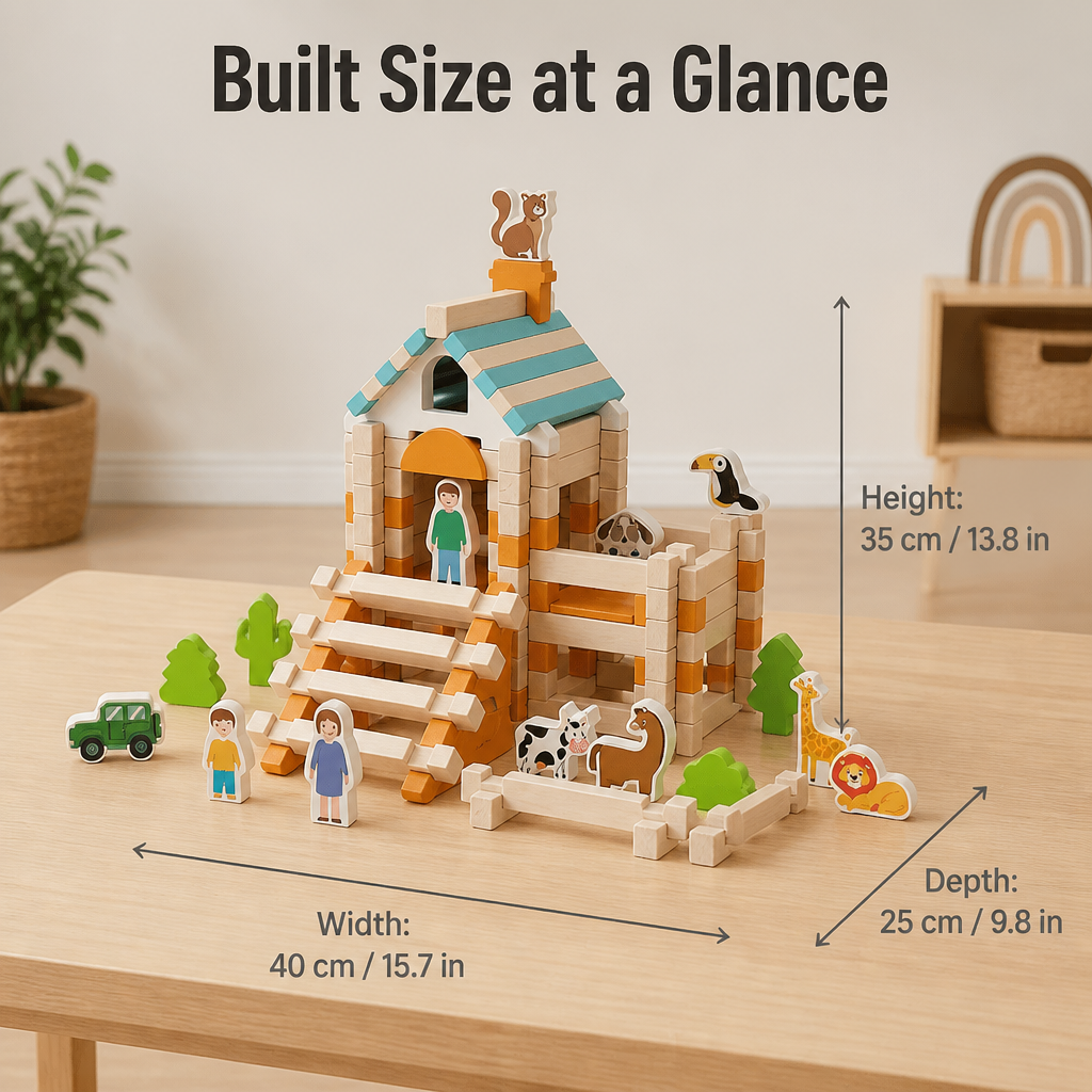 LuminoBlocks™ — Build a Wooden Animal World Your Kid Plays With for Hours